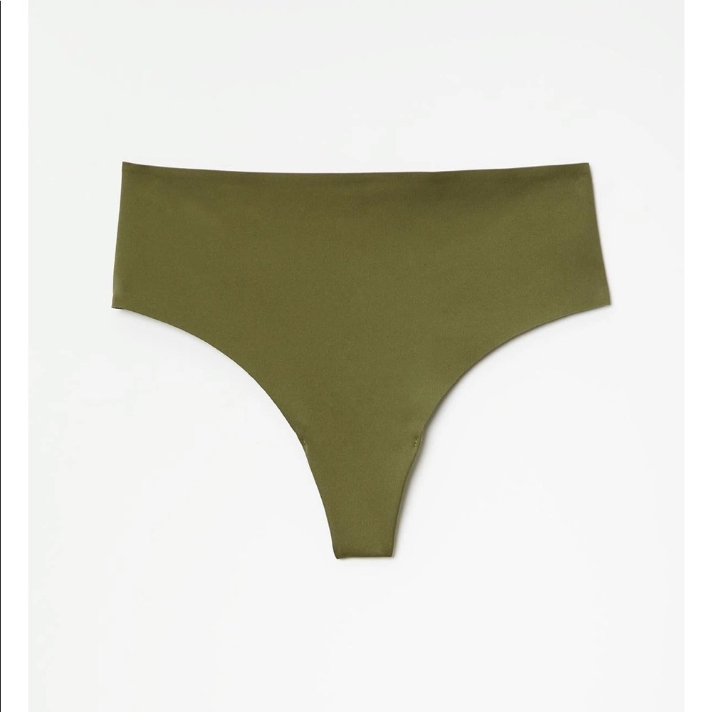 Girlfriend Collective Clover High Rise Thong- XXS